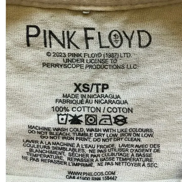 Pink Floyd Off White Band T-Shirt XS - Picture 3 of 3